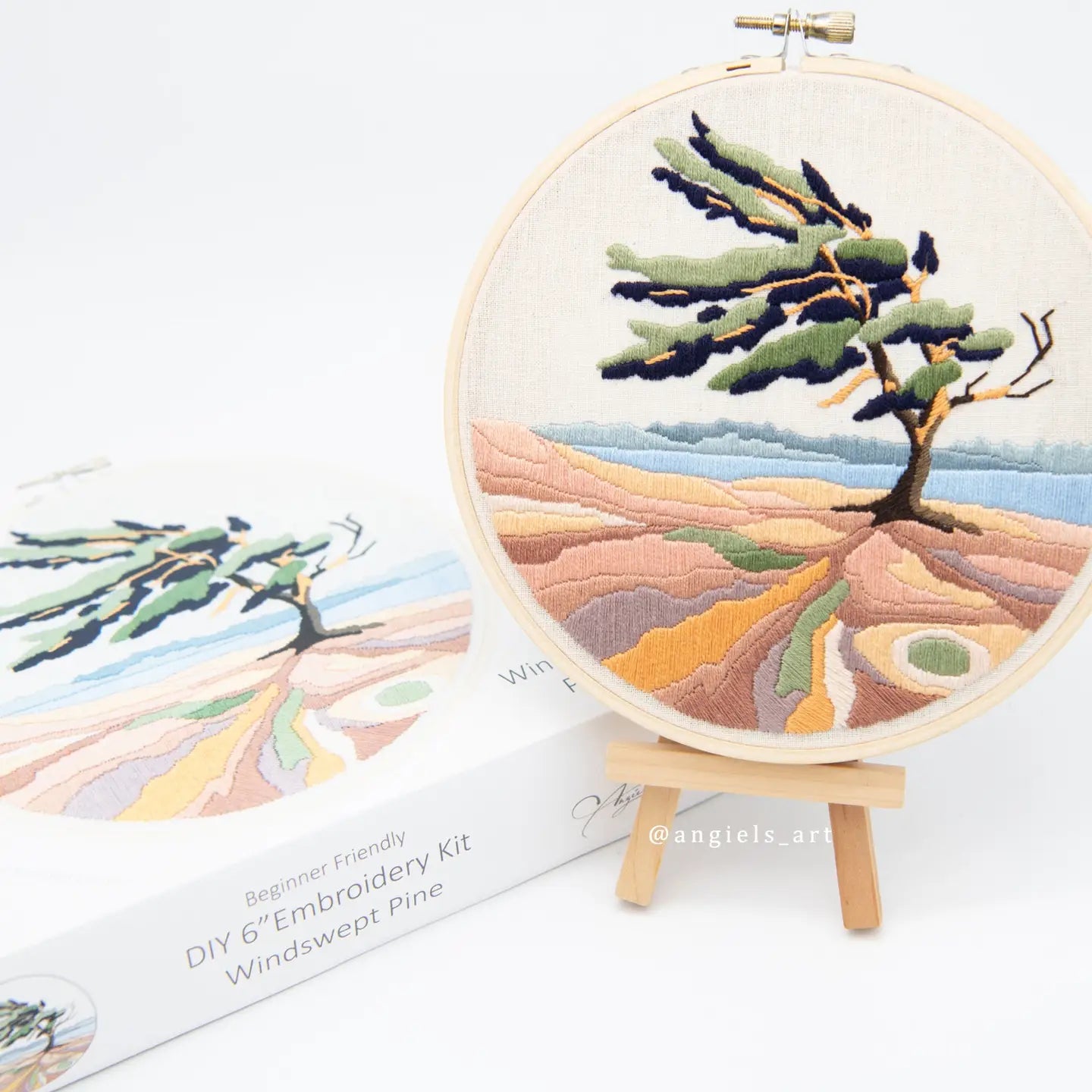 Windswept Pine Diy Embroidery Kit