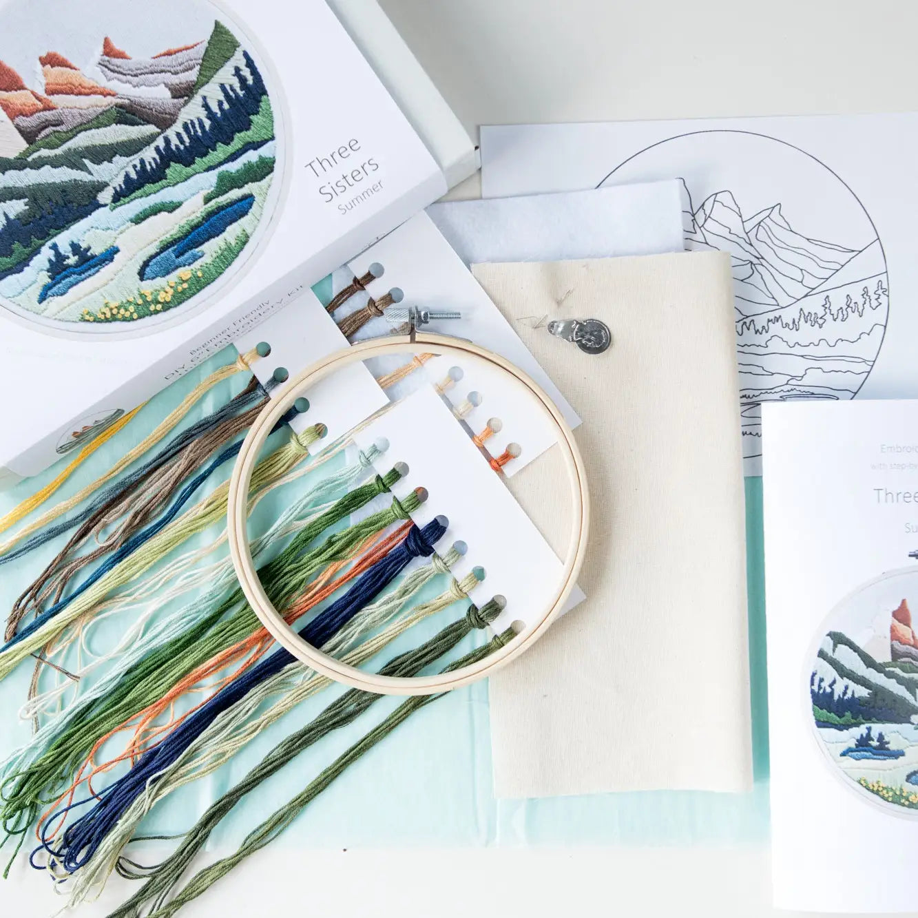 Three Sisters Summer Diy Embroidery Kit