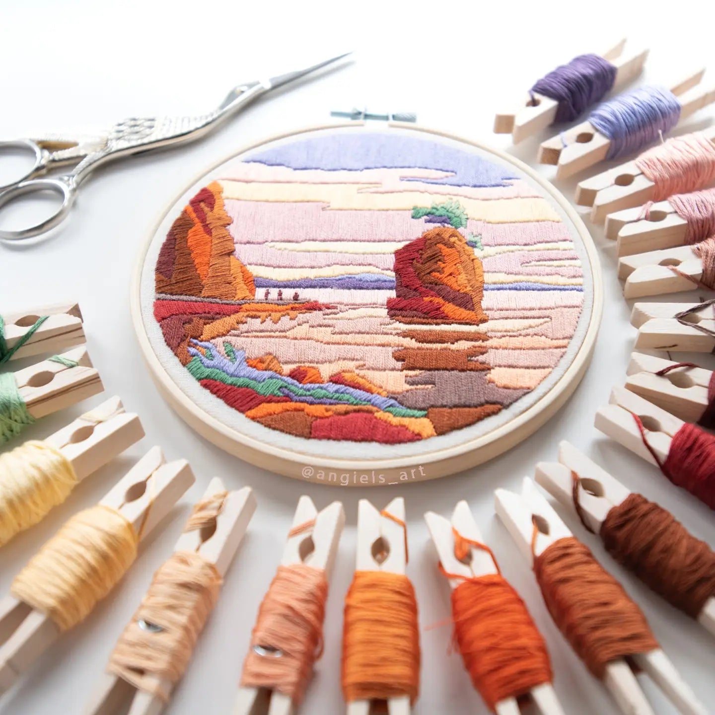 Pacific Sunset Diy Embroidery Kit